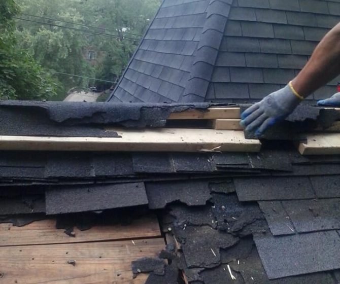 reroofed a history house