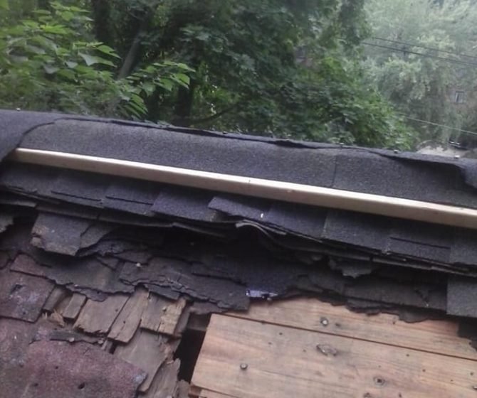 reroofed a history house