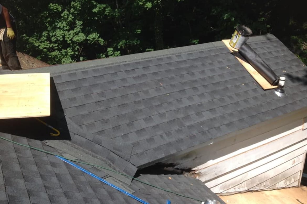 reroofed a history house