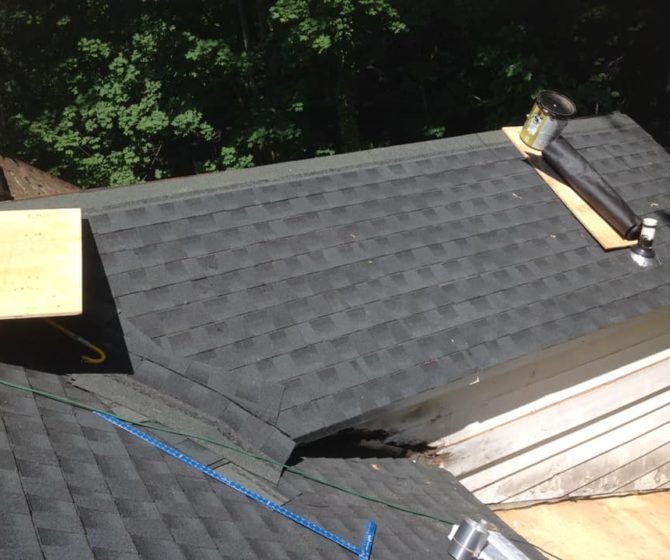 reroofed a history house